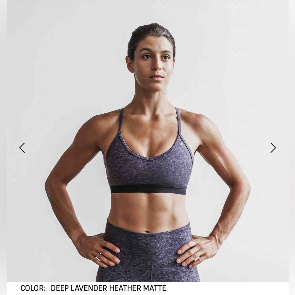NOBULL V Neck Sports Bra Size: L